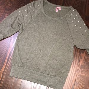 Sweater with studded details
